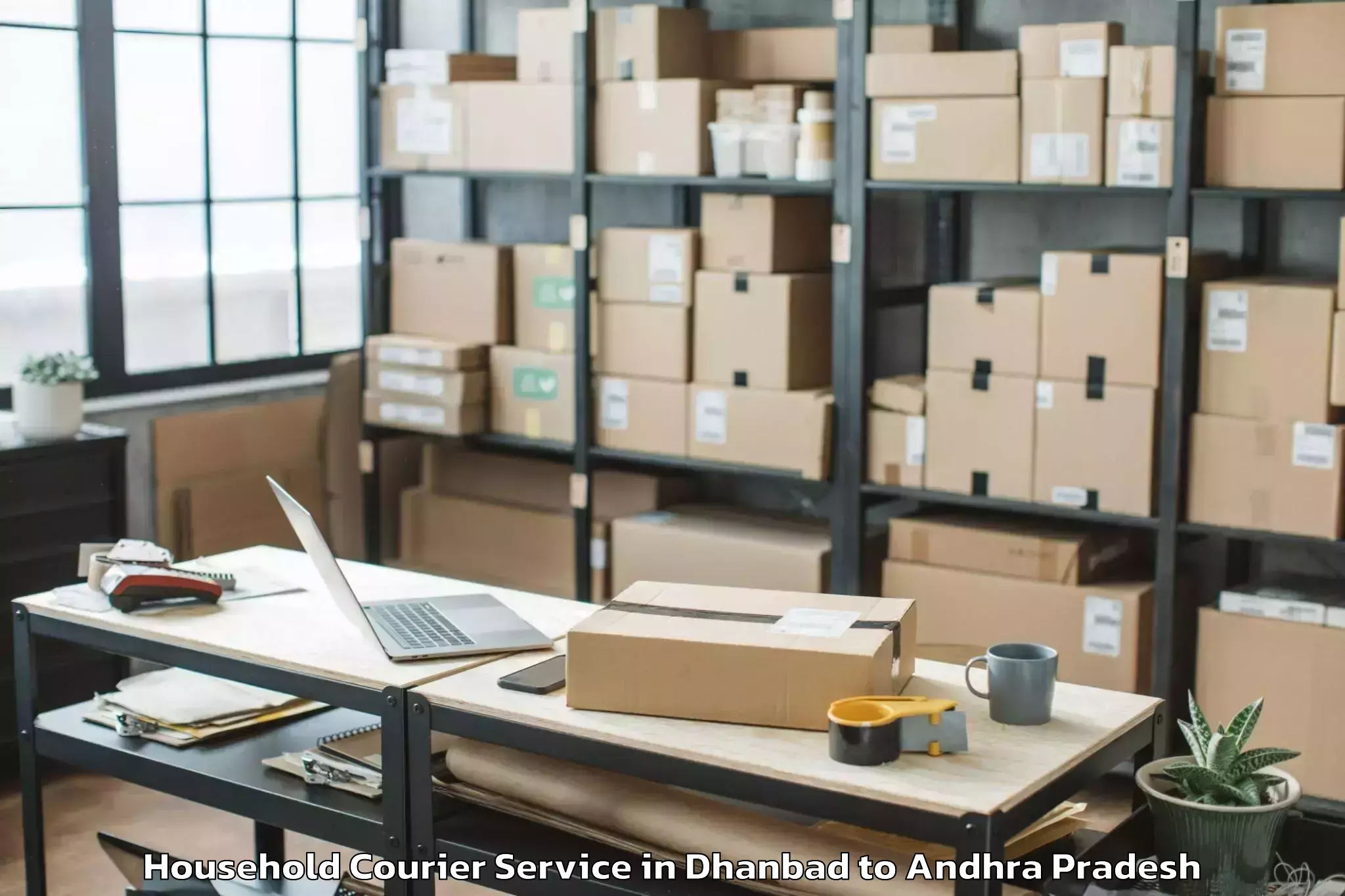 Book Dhanbad to Chodavaram Household Courier